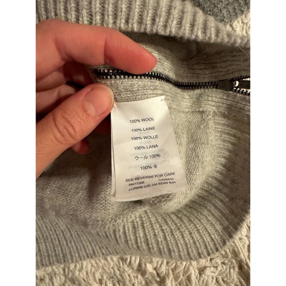 J. Crew Gray Wool Sweater - Picture 6 of 7